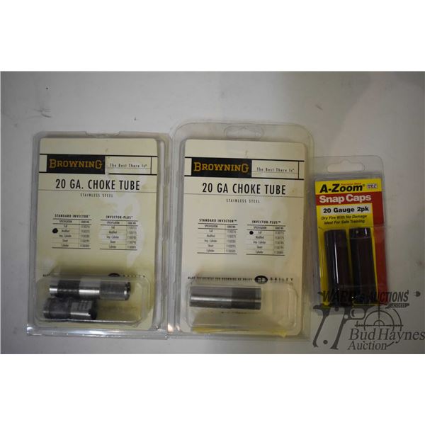 Two new in packages of Browning 20 GA choke tubes Two new in packages of Browning 20 GA choke tubes 