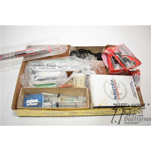 Safety snap lights, survival kit, radio, cassette Safety snap lights, survival kit, radio, cassette 