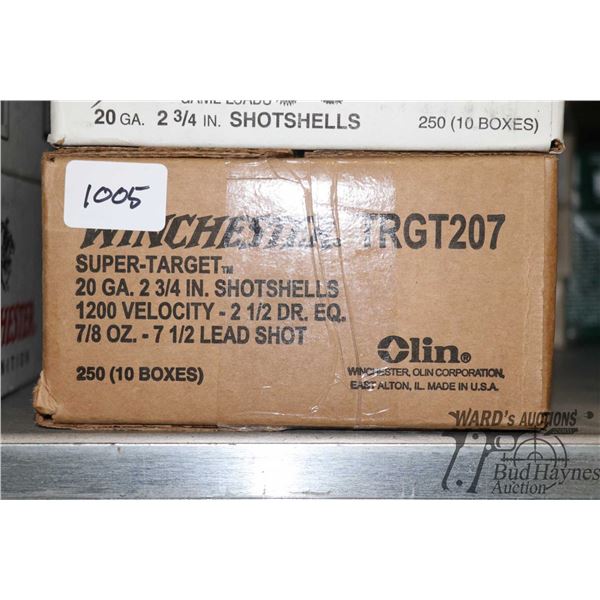 One 250 count case of Winchester super target 20 One 250 count case of Winchester super target 20 GA