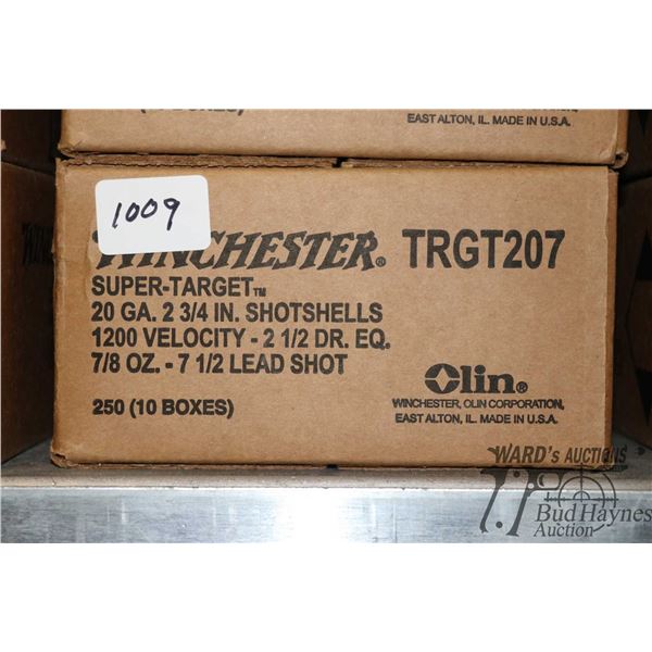 One 250 count case of Winchester super target 20 One 250 count case of Winchester super target 20 GA