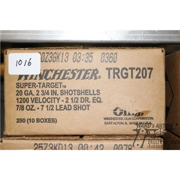 One 250 count case of Winchester super target 20 One 250 count case of Winchester super target 20 GA