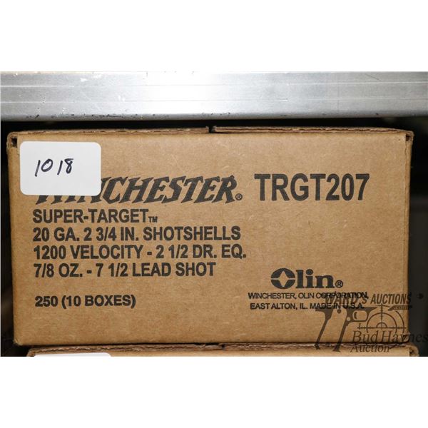 One 250 count case of Winchester super target 20 One 250 count case of Winchester super target 20 GA
