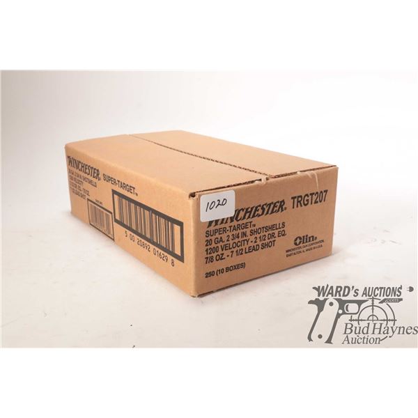 One 250 count case of Winchester super target 20 One 250 count case of Winchester super target 20 GA