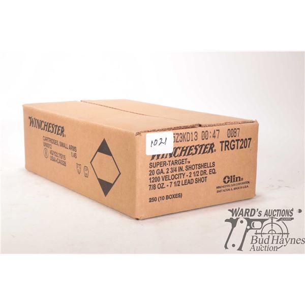 One 250 count case of Winchester super target 20 One 250 count case of Winchester super target 20 GA