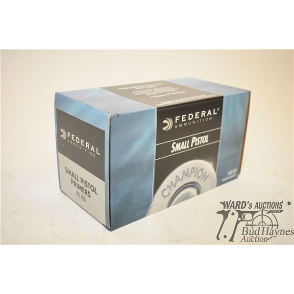 One full 1000 count box of Federal small pistol One full 1000 count box of Federal small pistol prim