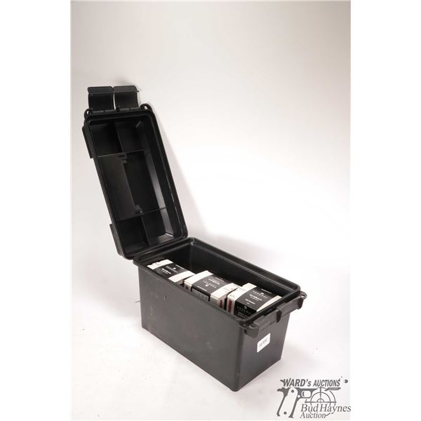 Plastic ammo box w/ nine full 325 count Federal Plastic ammo box w/ nine full 325 count Federal auto