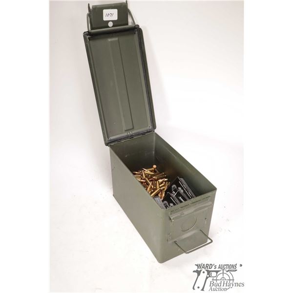 Metal ammo box w/ 458 rounds of .223 rem factory Metal ammo box w/ 458 rounds of .223 rem factory lo