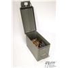 Image 1 : Metal ammo box w/ 458 rounds of .223 rem factory Metal ammo box w/ 458 rounds of .223 rem factory lo
