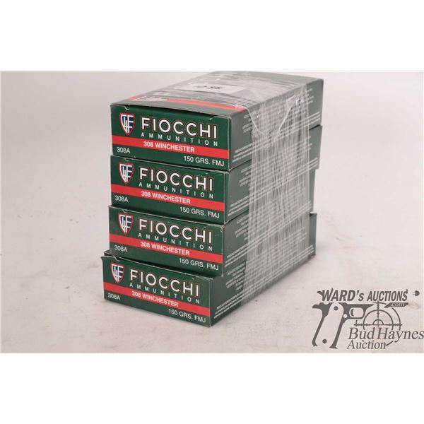Four full 20 count boxes of Fiocchi .308 win 150 Four full 20 count boxes of Fiocchi .308 win 150 gr