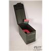 Image 1 : Metal ammo box w/ twelve full 20 count boxes of Metal ammo box w/ twelve full 20 count boxes of Barn