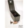 Image 1 : Metal ammo box w/ 405 rounds of 7.62x39 on zipper Metal ammo box w/ 405 rounds of 7.62x39 on zipper 