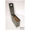 Image 1 : Metal ammo box w/ 29.6 lbs or 1000+ rounds of 9mm Metal ammo box w/ 29.6 lbs or 1000+ rounds of 9mm 