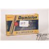 Image 1 : One full 20 count box of vintage Dominion 7mm One full 20 count box of vintage Dominion 7mm Mauser 1