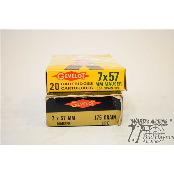One full 20 count cox of vintage Gevelot 7x57 154 One full 20 count cox of vintage Gevelot 7x57 154 