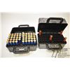 Image 1 : Two plastic ammo boxes w/ 149 count of reloaded Two plastic ammo boxes w/ 149 count of reloaded roun