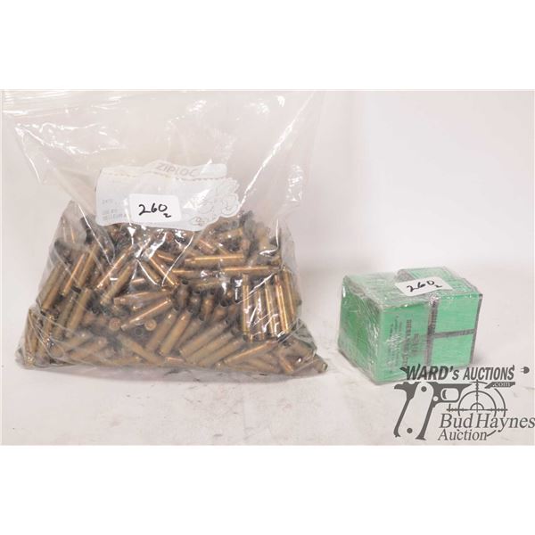 Bag of assorted .223 brass and two full boxes of Bag of assorted .223 brass and two full boxes of 10