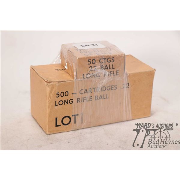 One full vintage 500 count pack of .22 LR rifle One full vintage 500 count pack of .22 LR rifle ball