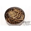Image 1 : Round metal tin w/ approx. 200 rounds of 7.62 x 51 Round metal tin w/ approx. 200 rounds of 7.62 x 5