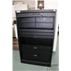 Image 2 : Large Dasco storage system w/ 5 drawers and 4 locking lockers for handguns and ammo. Measures 59" H 