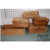 Image 1 : Five wooden ammo boxes Five wooden ammo boxes