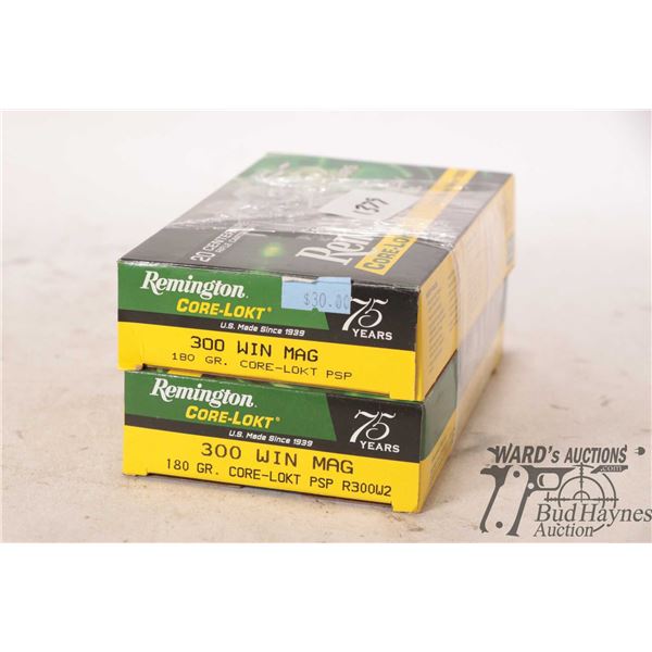 Two full 20 count boxes Remington core-lokt .300 Two full 20 count boxes Remington core-lokt .300 wi