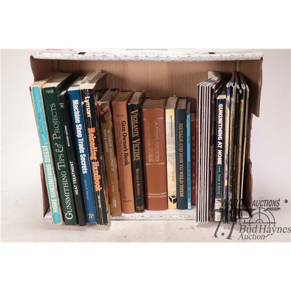 Selection of gun related books including gun Selection of gun related books including gun smithing, 