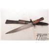 Image 1 : Ross rifle bayonet w/ leather scabbard Ross rifle bayonet w/ leather scabbard