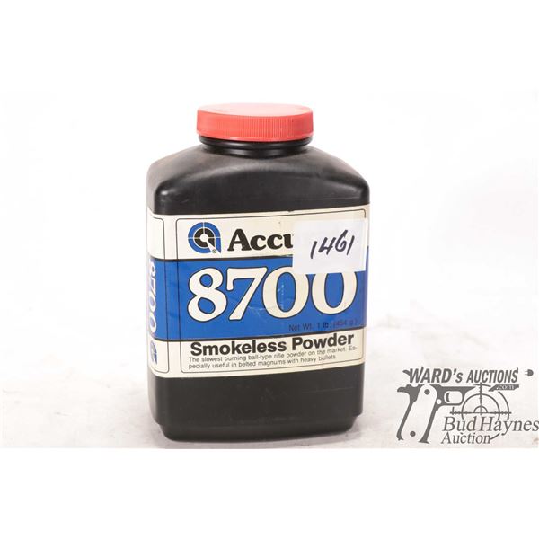 One over full container (2 lbs) of Accurate 8700 One over full container (2 lbs) of Accurate 8700 po