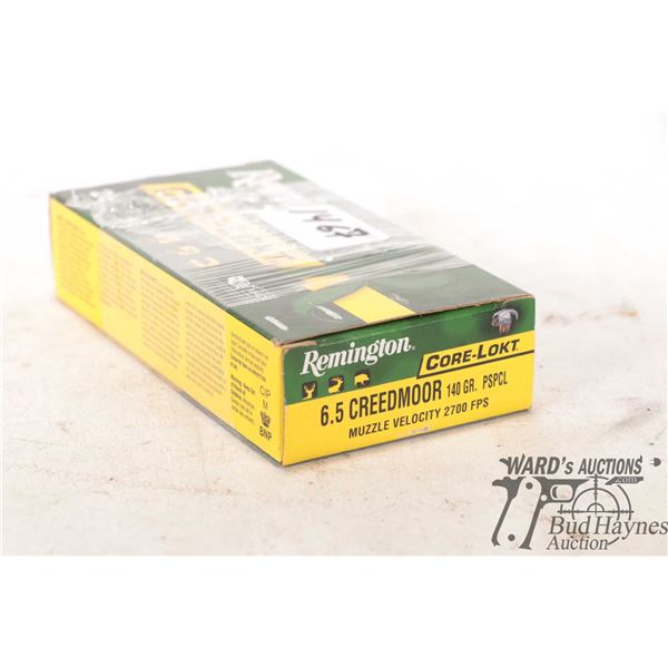 One full 20 count box Remington core-lokt 6.5 One full 20 count box Remington core-lokt 6.5 creedmoo