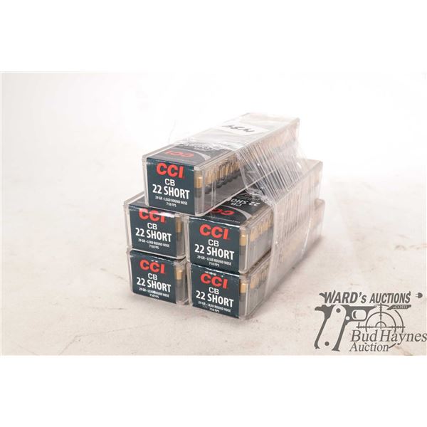 Five full 100 count packs CCI .22 short 29 gr lead Five full 100 count packs CCI .22 short 29 gr lea