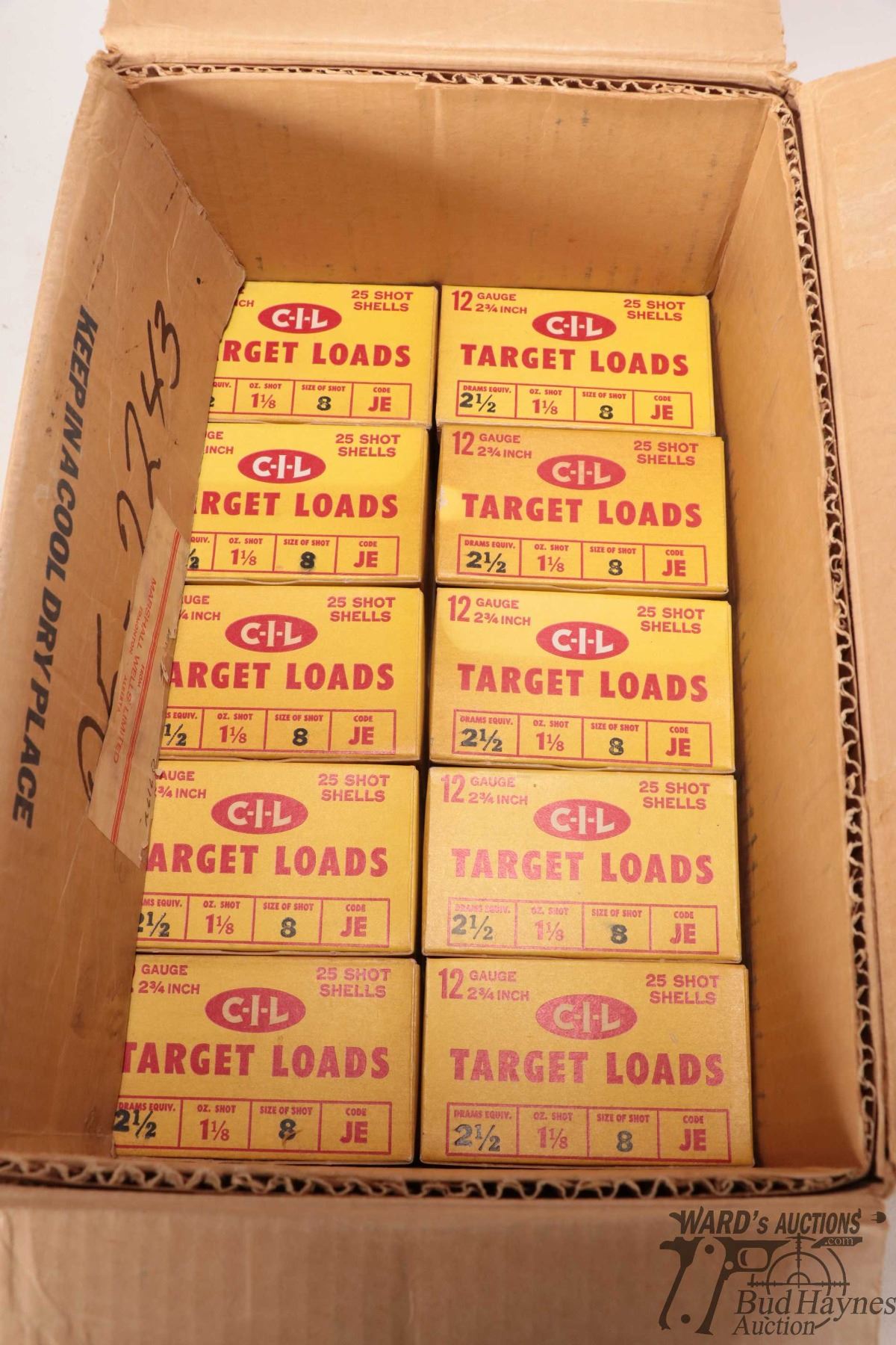 Ten full vintage 25 count boxes CIL target loads 2 Ten full vintage 25 ...