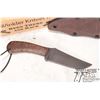 Image 2 : Winkler Knives II field knife w/ 4 1/2" blade marked "Fears No Foe". Comes w/ sheath and original bo