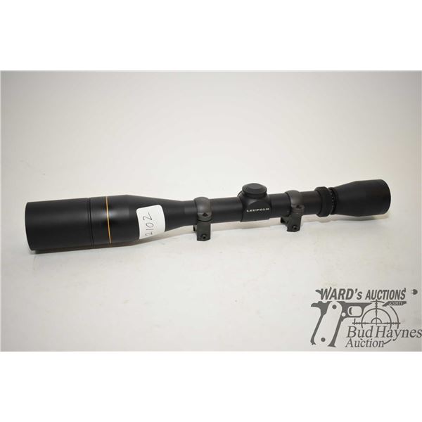 Leupold VX-1 4-12X40 scope with rings, serial no. 266834W