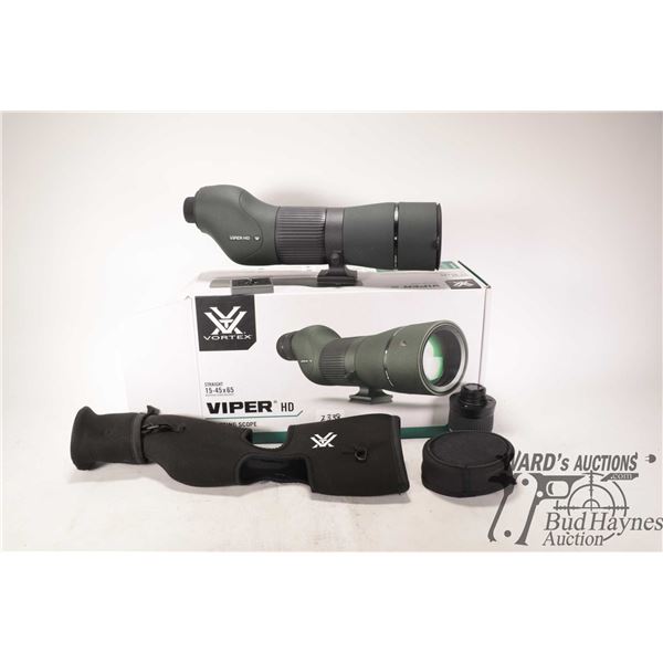 Vortex Viper HD 15-45X65 spotting scope with original box