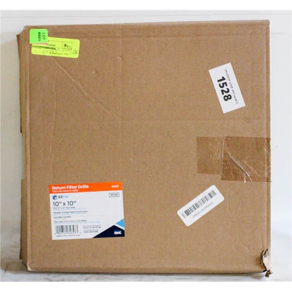 RETURN FILTER GRILLE EZ-FLO FITS 10"X10" DUCT SIZE
