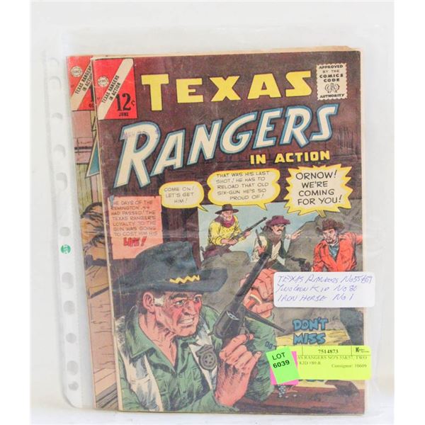 TEXAS RANGERS NO'S 55&57, TWO GUN KID #80 &