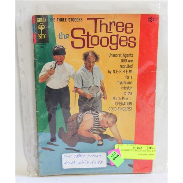THE THREE STOOGES NO'S 28,34 & 37