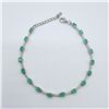 Image 1 : STERLING SILVER NATURAL EMERALD (2.38CT) BRACELET