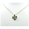 Image 1 : 10KT YELLOW GOLD HEART WITH SWEET 16 PENDANT
