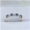 Image 1 : 10KT YELLOW AND WHITE GOLD NATURAL BLUE