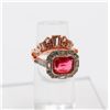 Image 1 : NEW, CUBIC ZIRCONIA RED COLOUR GEMSTONE RING SET