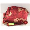 Image 1 : SET OF 2 RED WITH GOLD DESIGN CURTAINS FROM PIER 1