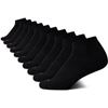 Image 1 : NEW 10 LADIES CUSHIONED ANKLE SOCKS BLACK