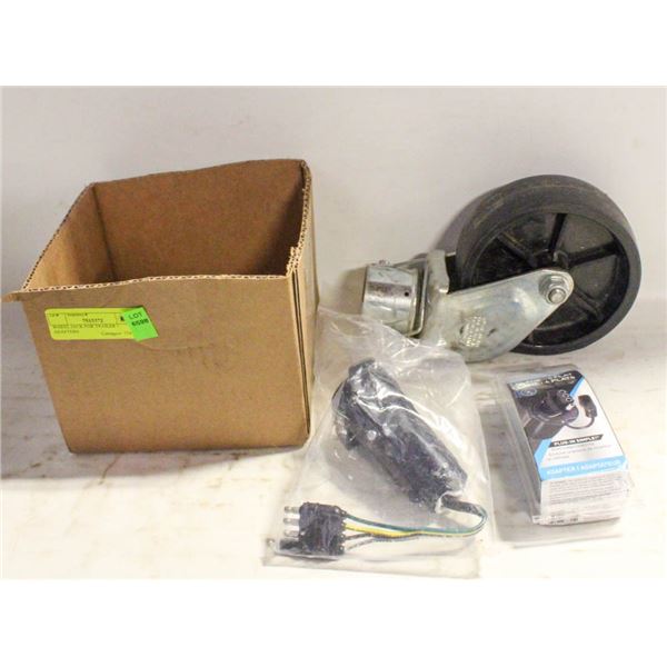WHEEL JACK FOR TRAILER + ADAPTERS