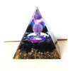 Image 1 : 1)  ORGONE PYRAMID, 2" X 2" X 2".