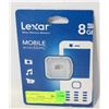 Image 1 : NEW LEXAR 8GB MICRO SD HD MOBILE MICRO SDHC