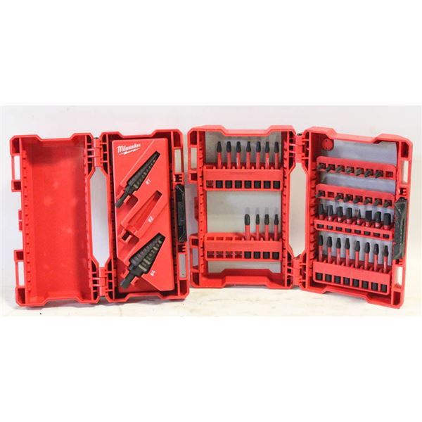 MILWAUKEE BIT SET PLUS STEP BIT KITS A FEW