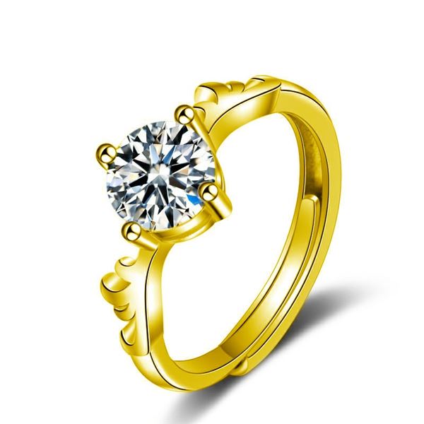 18KGP STAMPED 1 CT GRA CERTIFIED ROUND BRILLIANT