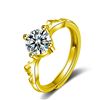 Image 1 : 18KGP STAMPED 1 CT GRA CERTIFIED ROUND BRILLIANT