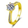 Image 1 : 18KGP STAMPED 1CT GRA CERTIFIED ROUND BRILLIANT